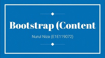 Tutorial Bootstrap : Content (Reboot, Typography, Images, Tables, Figures)