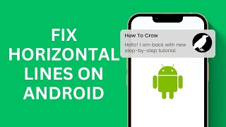 how to fix horizontal lines on android phone || glitch fix