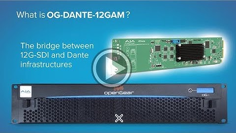 OG-DANTE-12GAM openGear Card