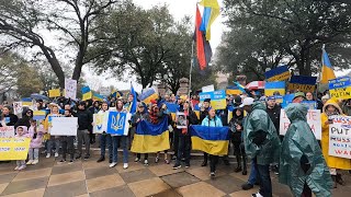 Митинг в поддержку Украины. Остин, Техас