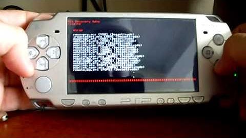 Accessing the recovery menu on the PSP
