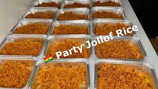 Ghana Party Jollof Rice | Jollof for 40+ | Recipe | Jollof Rice | Ghanaian Jollof