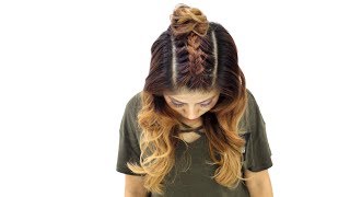 How to: Twisted crown braids with soft curls screenshot 5