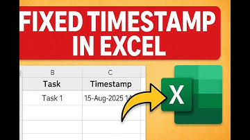 Excel Timestamps That Never Change! (Better than NOW())