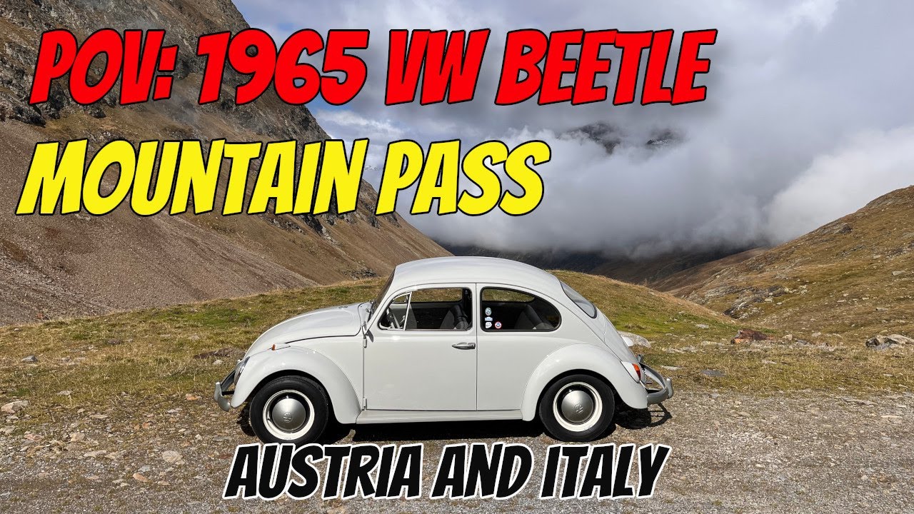 POV 1965 VW Käfer Beetle Fusca Timmelsjoch Italy Austria || Moutain Pass Driving