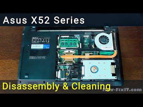 Asus X52 Disassembly, Fan Cleaning, and Thermal Paste Replacement Guide