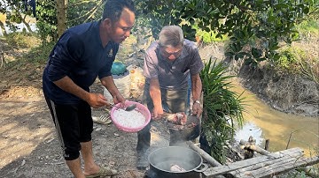 Cá Lóc Đồng Nấu Bánh Canh Bột Gạo Thêm Nước Cốt Dừa Thì Ngon Khỏi Trê..Góc Làng Quê#1671