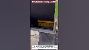 EPE Foam Recycling Machine | Foam Waste Solution