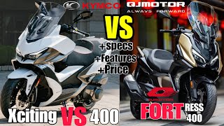 Matindi na Labanan sa 400cc Maxi Scooter - 2024 QJ Motors Fortress 400 VS Kymco Xciting VS 400