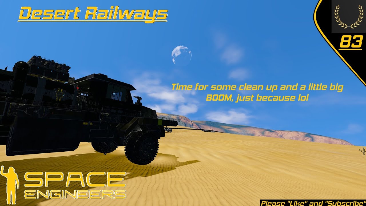 Space Engineers : Cleaning up the odd bit n Bob : Desert Rail Survival ...