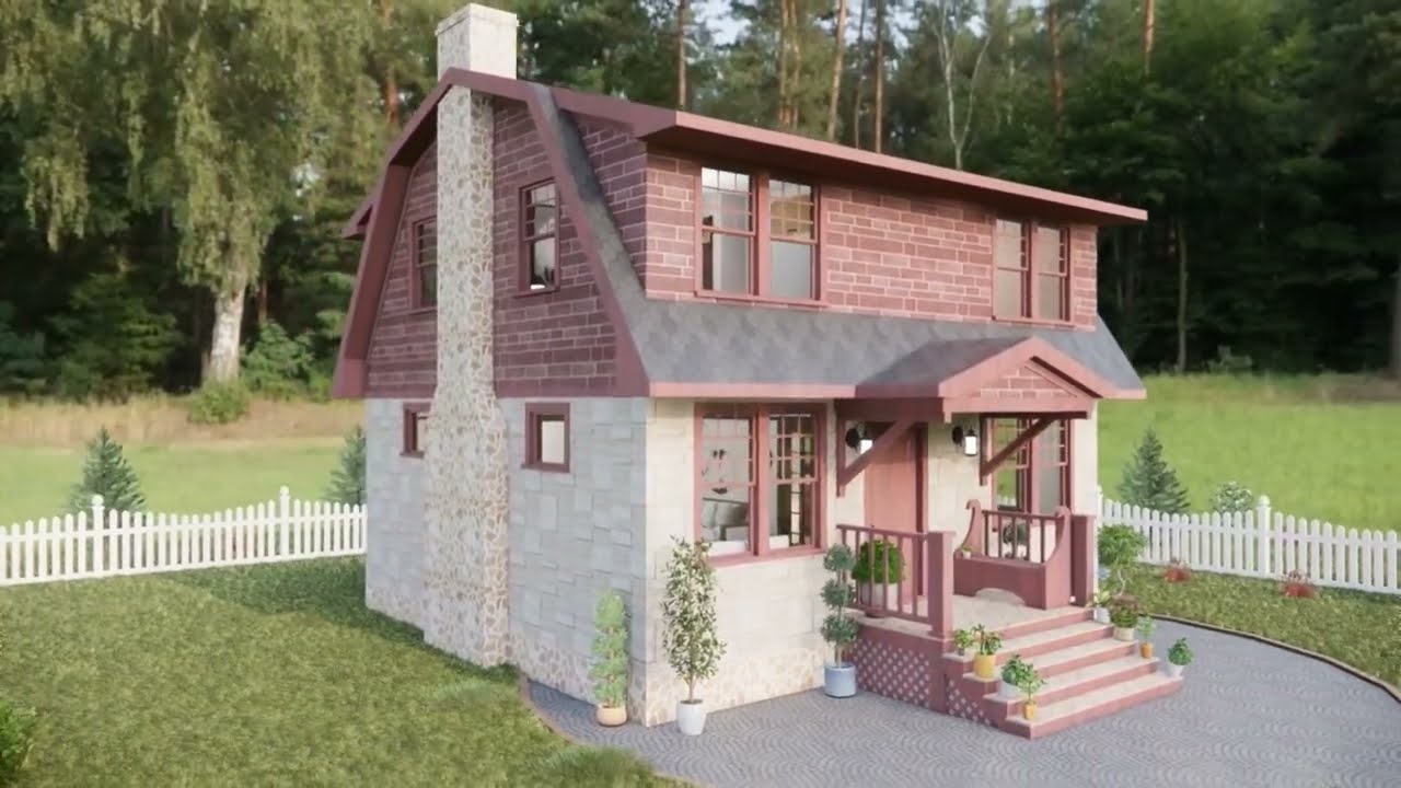 Charming 79 sqm Two-Story Cottage Farmhouse | Modern Country Home with Cozy Rustic Design
