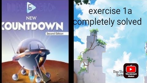 new countdown book 6 second edition chapter 1 exercise 1a completely solved.