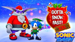 Sonic Dash - Santa Big New Characters Unlocked New Update Gameplay ( android, ios ) #shorts screenshot 1