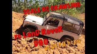 scale rc crawling rc land rover defender 90 vs rc defender 110 scale rc model 4x4 1/10 rc4wd