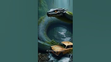 AI Nature Exploration | Giant Python | Nature Scenery #shorts #trending #wildlife