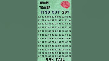 Find The Number 28 🧠 | Brain Teaser | General Knowledge #quiz #brainteasers #challenge