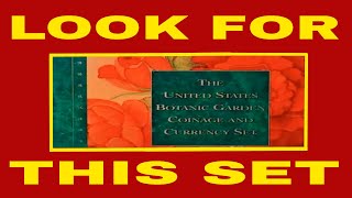 RARE AND VALUABLE COINS IN BOTANIC GARDEN COIN AND CURRENCY SET!