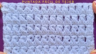 Patrón a Ganchillo para Principiantes/Puntada a Crochet Paso a Paso/Crochet Pattern Baby Blanked