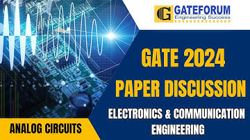 GATE 2024 Exam Detailed Solution I Analog Circuits I Electronics & Communication Engineering