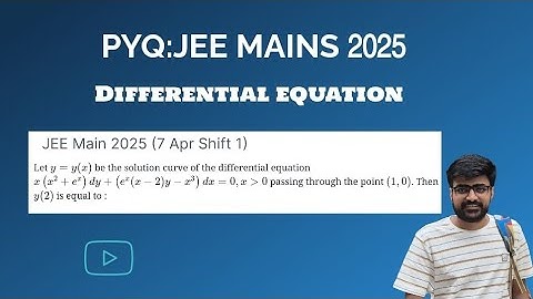Let y = y(x) be the solution curve of the differential equation x(x²+eˣ) dy +(eˣ(x-2)y-x³) dx = 0
