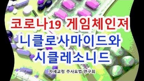 코로나19 게임체인져가 될 니클로사마이드와 시클레소니드