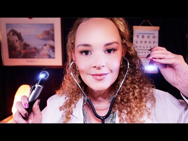 ASMR Eye Exam & Ear Exam 👩‍⚕️ Full Body Medical Roleplay for Tingles & Deep Sleep