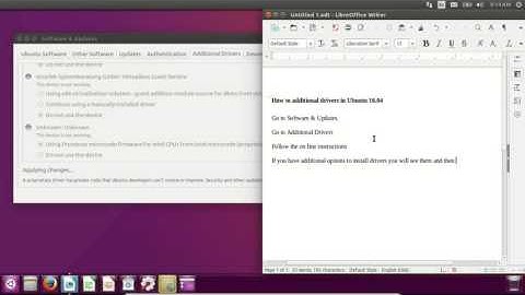 How to easily install additional drivers in ubuntu 16.04
