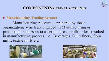 Principles of Accounting (438, 5401) | Program 04 | Completion of Accounting Cycle | Final Accounts