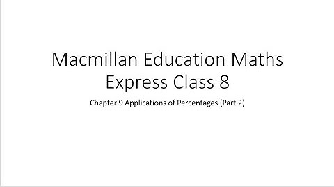 Macmillan Education Maths Express Class 8 Chapter 9 (Part2) Exercise 9.1 (Q.1,2,3)