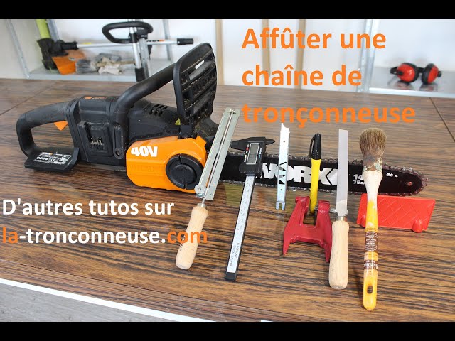 [Tuto] - Comment affûter une chaîne de tronçonneuse 