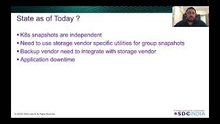 Famous SDC India 2022: Crash consistent backup of complex containerized application with multiple PVC's Wealth