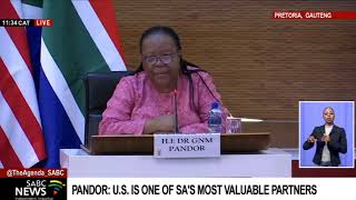 International Relations Minister, Naledi Pandor hosts U.S. Secretary of State Antony Blinken in SA