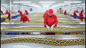 Inside the PYTHON SKIN Factory: How GIANT Snakes Become $20,000 Handbags | BILLION DOLLAR INDUSTRY