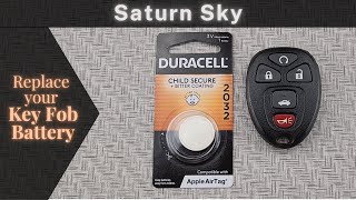 Replace a Saturn Sky 2007-2010 Key Fob Battery