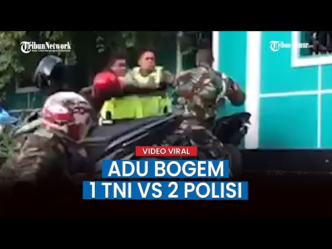 Viral Video Adu Bogem 1 TNI vs 2 Polisi di Ambon