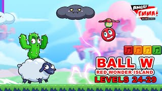 🔴Ball W - Red Wonder Island - Levels 24-29 + BOSS (Android Gameplay) screenshot 3