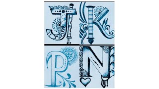 How to make tattoo design J, K, N, P Letters draw # Beautiful draw Tattoo design J, K, N, P Letters