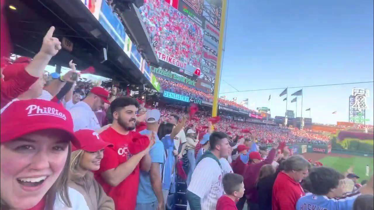 Phillies Vs Braves 9th inning NLDS Game 4 (FANS GO INSANE!!) YouTube