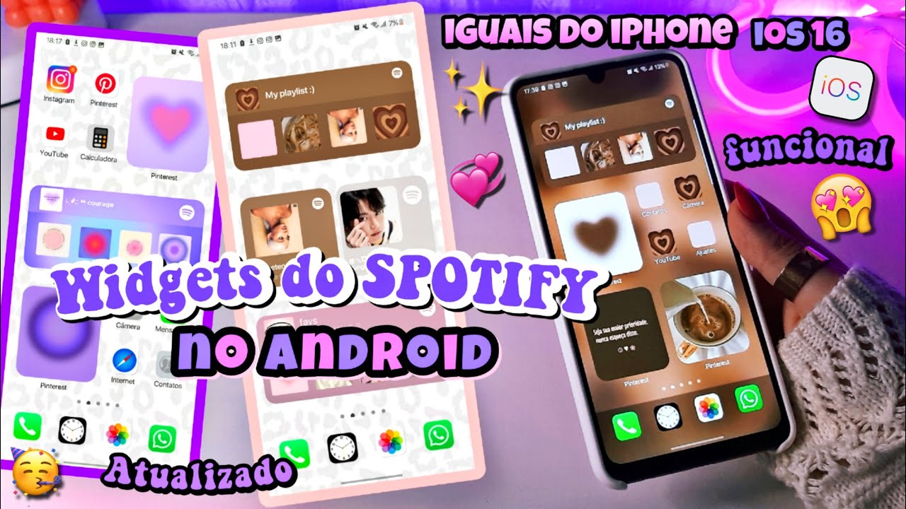 Como ter WIDGETS iOS 16 no ANDROID | Atualizado 2022 - YouTube