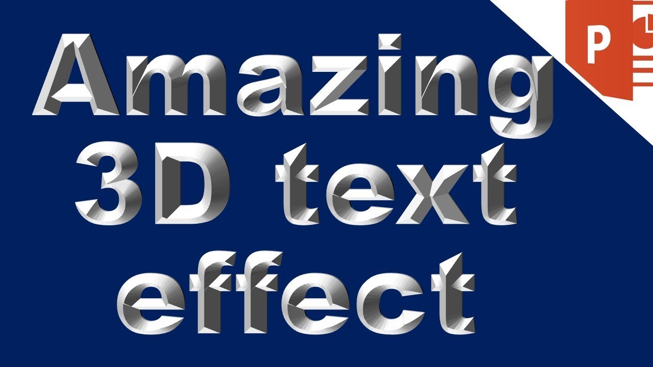 presentation text effect