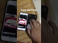 Pinch to copy and paste between ios devices  ip7 to ip12 mini  shorts ios