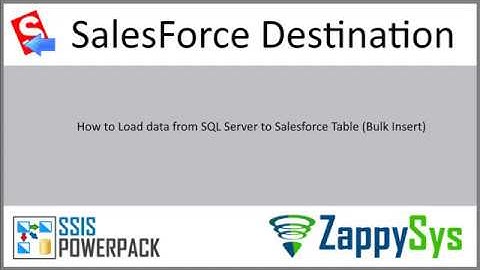 Salesforce bulk insert using SSIS - load from SQL Server