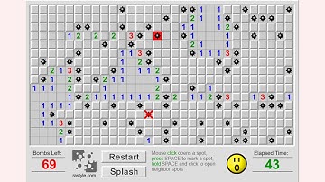 How to play Mine Sweeper game | Free online games | MantiGames.com