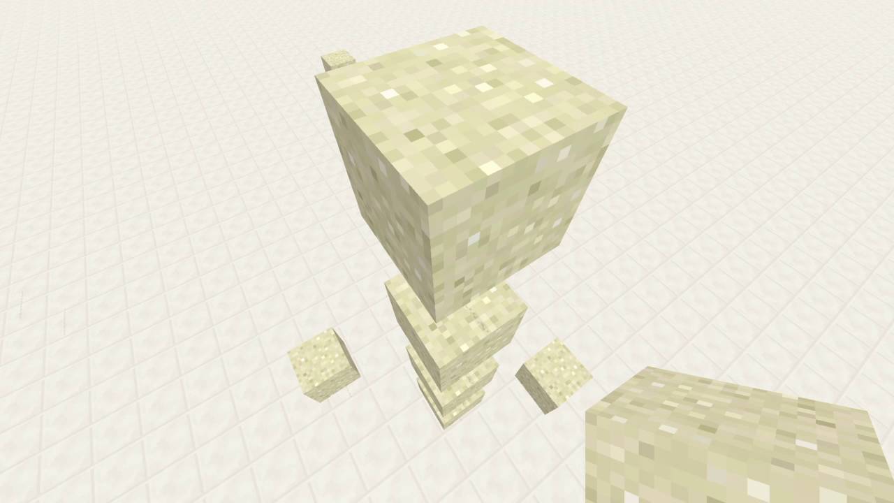 How to make floating SAND in minecraft - YouTube