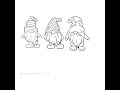 Three Gnomes with Procreate 2022 Part 1 #christmas