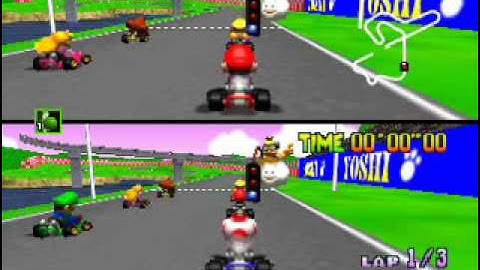 Mario Kart 64 Netplay 150cc (2-Players) #4 Part 2