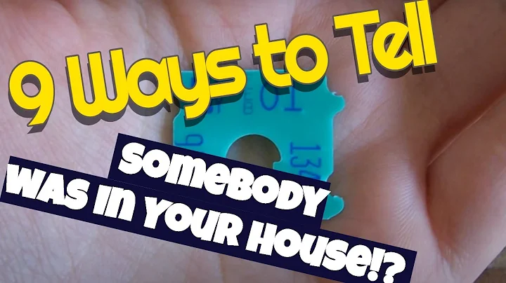 Was somebody in your house? 9 low tech DIY ways to find out. - DayDayNews
