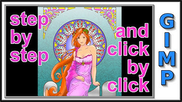 Gimp: Art Nouveau Coloring Page