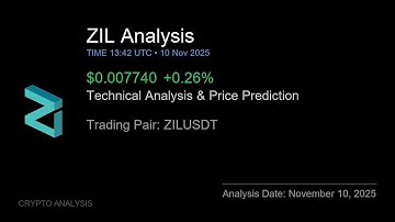 ZIL (ZILUSDT) Technical Analysis - Price Prediction & Buy or Sell November 10, 2025