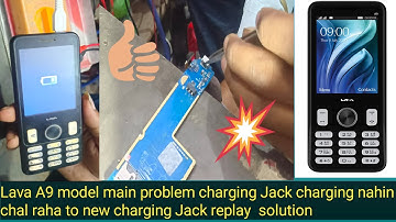 Lava A9 model charging connector replacement charging Jack reply A9 solution 100%✓✓